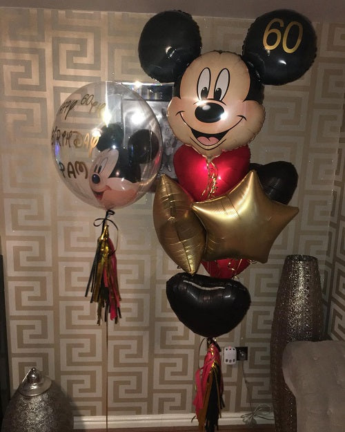 Party Balloons Mickey Mouse Helium Balloons Bouquet-20
