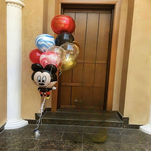 Party Balloons Mickey Mouse Helium Balloons Bouquet-22