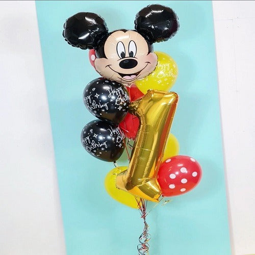 Party Balloons Mickey Mouse Helium Balloons Bouquet-25