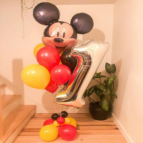 Party Balloons Mickey Mouse Helium Balloons Bouquet-27