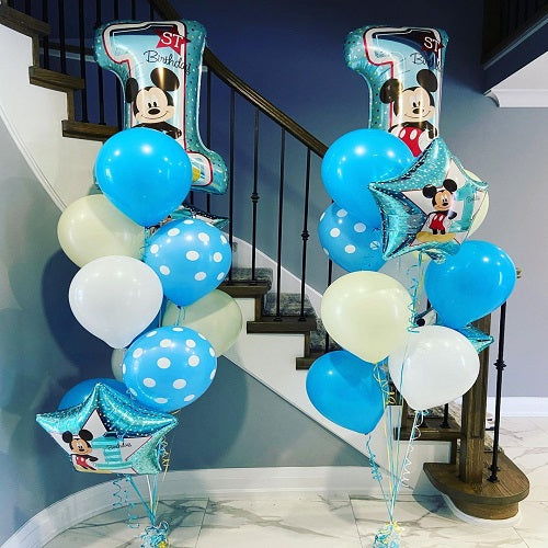 Party Balloons Mickey Mouse Helium Balloons Bouquet-28