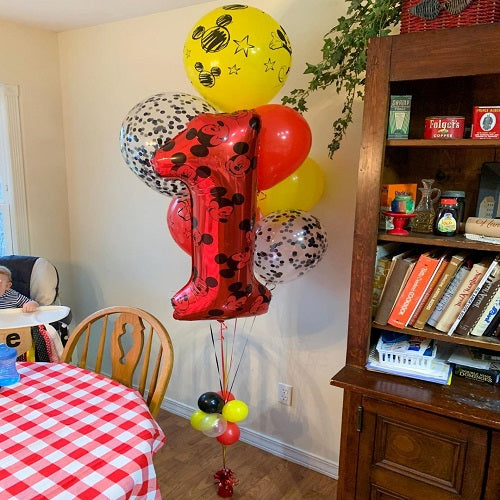 Party Balloons Mickey Mouse Helium Balloons Bouquet-30