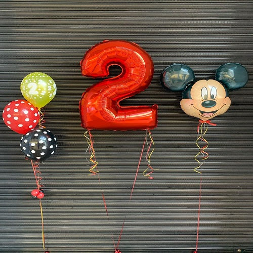 Party Balloons Mickey Mouse Helium Balloons Bouquet-34
