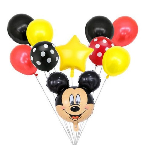 Party Balloons Mickey Mouse Helium Balloons Bouquet-39