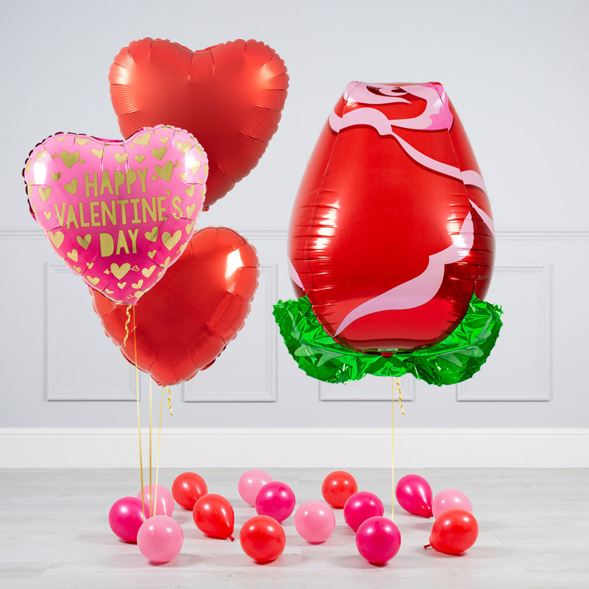 3D Red Rose Valentine's Day Balloon Package