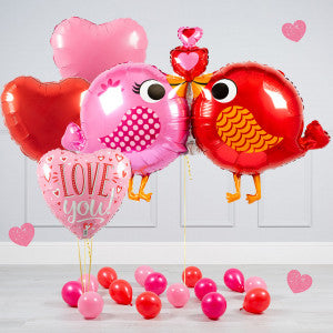 Love Birds Valentine's Day Balloon Package