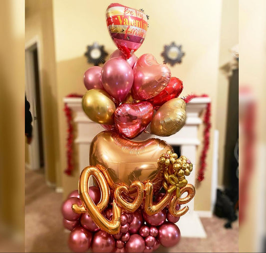Be My Valentine "love" Valentine Balloon Bouquet