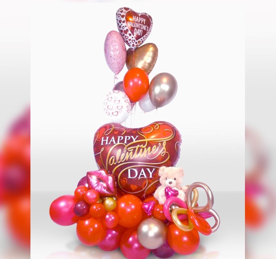 Happy Valentine Day Lip Balloon Bouquet
