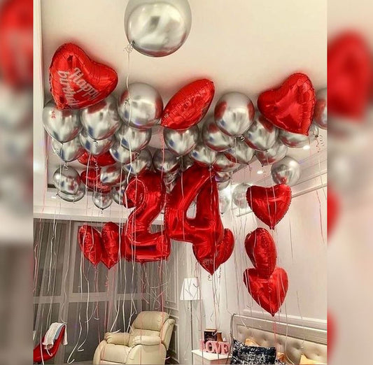 "24" Number Valentine Heart Decor