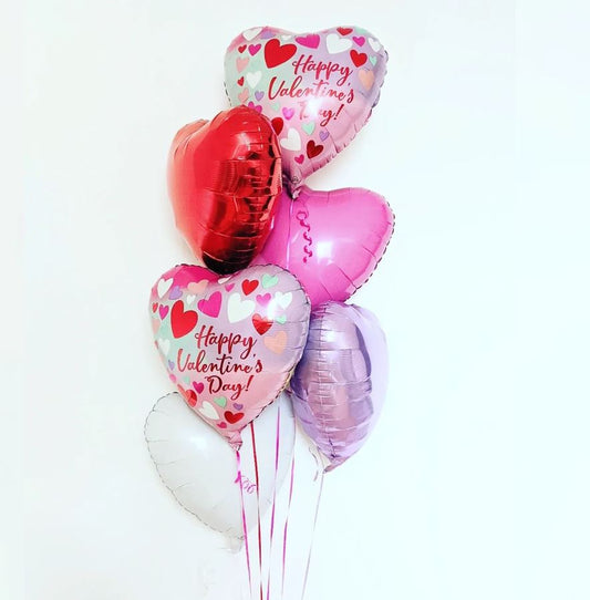 Valentine Heart Balloon Bouquet