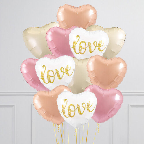 Love Printed Heart Balloon Bouquet