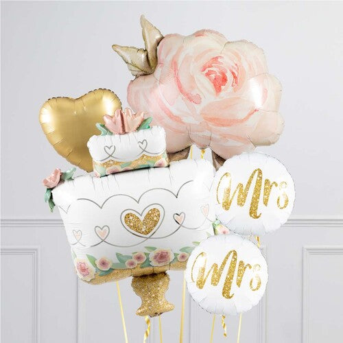Wedding Cake Theme Balloon Bouquet