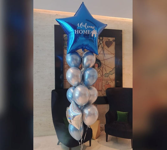 Welcome Home Personalized Star Balloon Bouquet