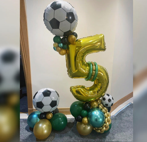 5th Birthday Football Balloon Bouquet
