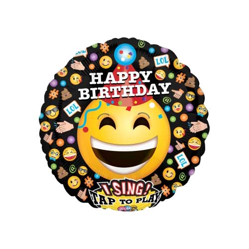 Party Balloon Emoticons Happy Birthday 