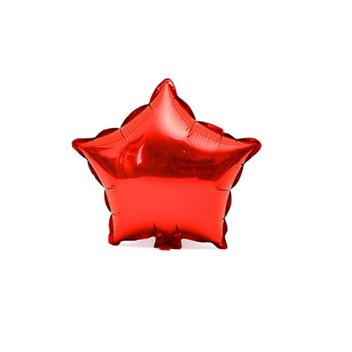 Party Balloon 4" Red Star Airfilled Foil Balloon