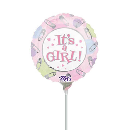 Party Balloon 4" Its A Girl Foil Balloon