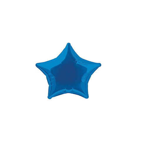 Party Balloon 4" Royal Blue Star Airfilled Foil Balloon
