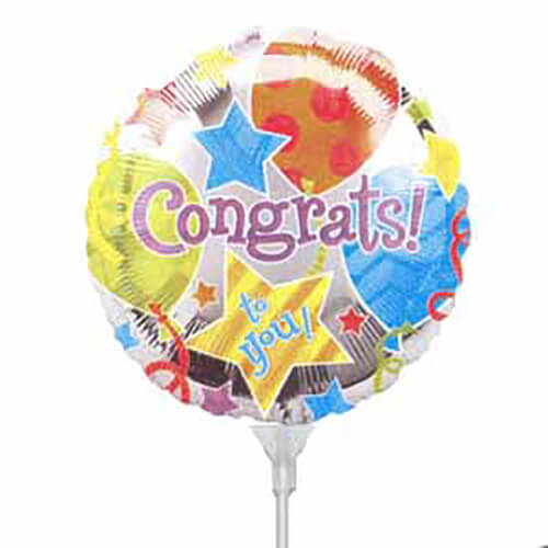 Party Balloon Congrates Airfilled Foil Balloon
