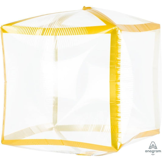 CLEAR CUBEZ - GOLD TRIM