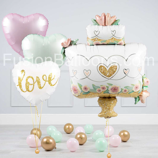 Wedding Cake Inflated Balloon Package