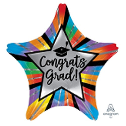 Party Balloon Congrats  Grad Balloons 18" Star 