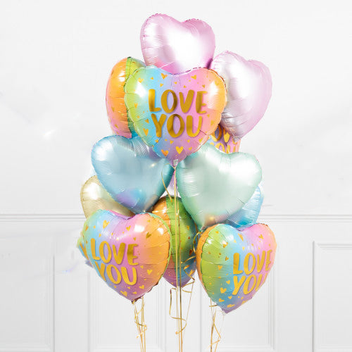 Party Balloon Love You Balloons Bunch