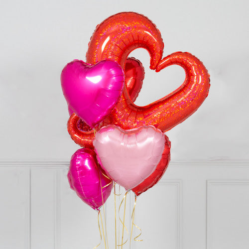 Party Balloon Hearts Balloons Bunch
