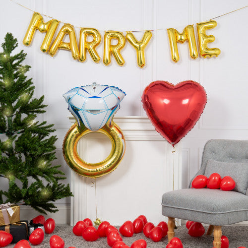 Party Balloon Marry Me Decorations