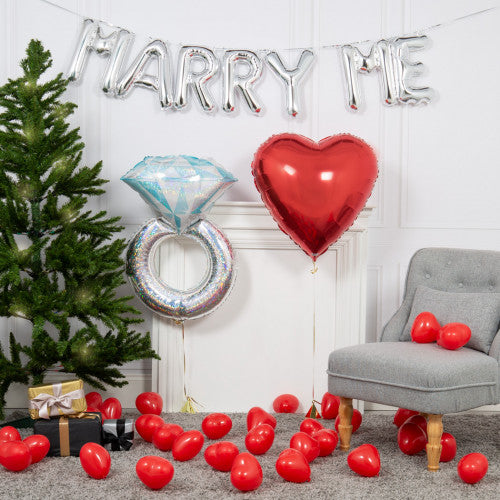 Party Balloons Marry Me Decoration