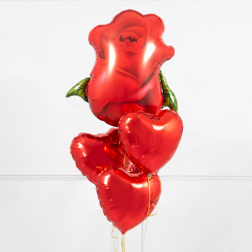 Party Balloons Red Rose Balloons Bouquet