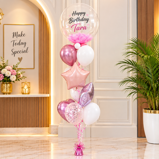 Happy Birthday Personalized Balloons Bouquet