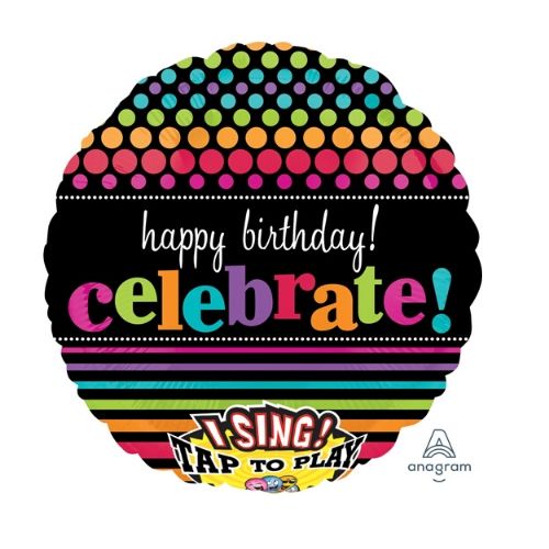 Happy Birthday Celebrate Singing Balloons