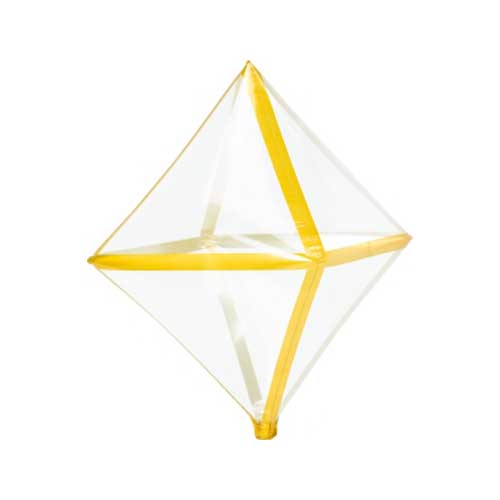CLEAR DIAMONDZ  GOLD TRIM