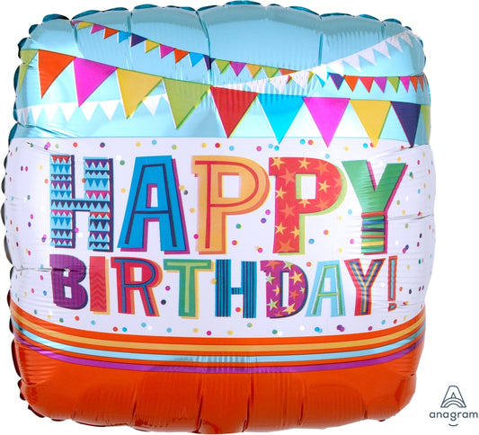 Party Balloon  Bright &amp; Bold Happy Bday Party Balloons