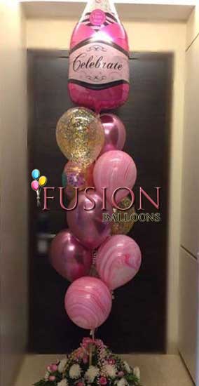 Celebrate The Party With Chrome And confetti Balloon Bouquets