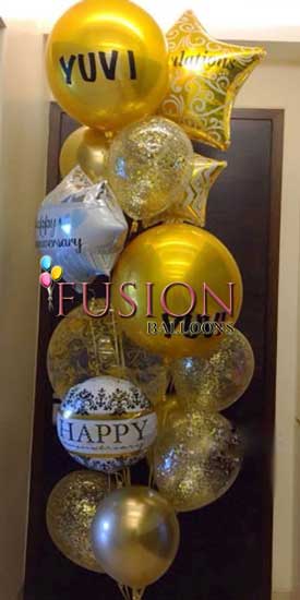 Happy Birthday Massage Balloons Bouquets