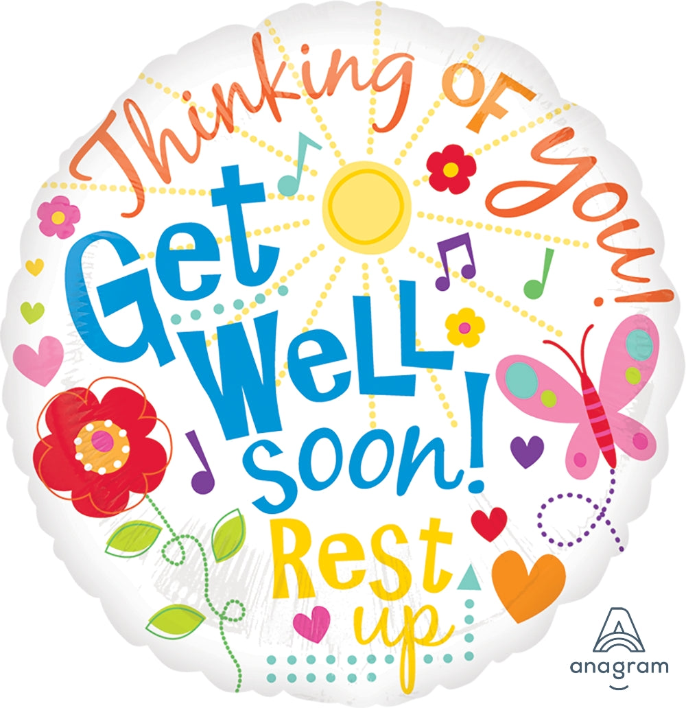 Party Balloon Get Well Messages Balloons