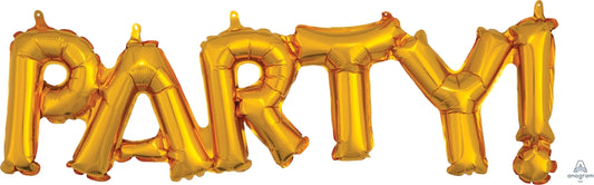 Party Balloon Block Shape Ci Party Gold Balloon