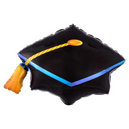 111205 Black Graduation Cap