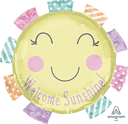 Jumbo Welcome Sunshine Baby Balloon