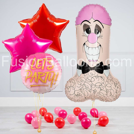 Mr Willy Inflated Balloon Package