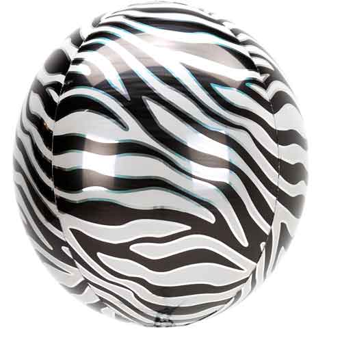 ZEBRA PRINT ORBZ BALLOON 